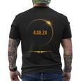 2024 Total Solar Eclipse America Totality April 8 2024 Men's T-shirt Back Print