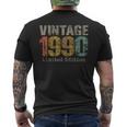 34 Year Old Vintage 1990 Limited Edition 34Th Birthday Men's T-shirt Back Print