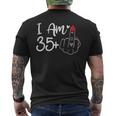 I Am 35 Plus 1 Middle Finger For A 36Th Birthday For Women Men's T-shirt Back Print
