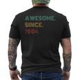 40 Years Old Awesome Since 1984 40Th Birthday Men's T-shirt Back Print