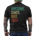 40 Years Old Awesome Since May 1984 40Th Birthday Men's T-shirt Back Print