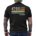 4700 Hamm Retro Postcode Old Zip Vintage T-Shirt mit Rückendruck