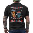 4Th Of July Hot Dog I'm Just Here For The Wieners Men's T-shirt Back Print