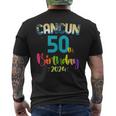 50 Years Old Birthday Party Cancun Mexico Trip 2024 B-Day Men's T-shirt Back Print