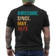 51 Year Old Vintage Awesome Since May 1973 51St Birthday Men's T-shirt Back Print