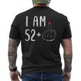 I Am 52 Plus 1 Middle Finger For A 53Th Birthday For Women Men's T-shirt Back Print