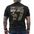 7 Year Old Boy Military Army 7Th Birthday Boy Men's T-shirt Back Print