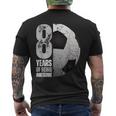 8 Year Old Soccer 8Th Birthday Player B-Day Party Men's T-shirt Back Print
