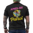 80S Retro Apres-Ski Patrol Wear 90S Skiing Men's T-shirt Back Print