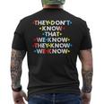 90'S Sitcom They Don't Know Friendship Men's T-shirt Back Print