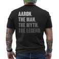 Aaron The Man The Myth The Legend For Aaron Men's T-shirt Back Print