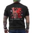 Accept Understand Love Autism Awareness Valentine's Day Men's T-shirt Back Print