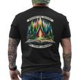 Adventure Begins At Your Library Outdoor Activities Reading Men's T-shirt Back Print