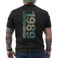 Age 35 Limited Edition 35Th Birthday 1989 Men's T-shirt Back Print