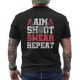 Aim Swear Repeat V2 Mens Back Print T-shirt