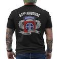 Airborne Veteran Paratrooper Army Military Soldier Men's T-shirt Back Print