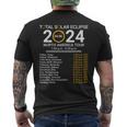 America Totality Spring 40824 Total Solar Eclipse 2024 Men's T-shirt Back Print