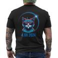 America Totality Spring Cat Total Eclipse April 8Th 2024 Men's T-shirt Back Print