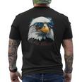 American Bald Eagle Usa Flag 4Th Of July Eagle Usa Men's T-shirt Back Print