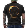 American Bison Buffalo Solar 2024 Eclipse Men's T-shirt Back Print
