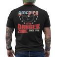 American Eagle 4Th Of July Independence Day Danger Zone Men's T-shirt Back Print