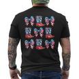 American Flag Boots And Bows 4Th Of July Cowgirl Western Men's T-shirt Back Print