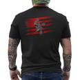American Flag Motocross Apparel Motocross Dirt Bike Men's T-shirt Back Print
