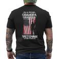 American Flag Us Grandpa Vet Veterans Day Mens Back Print T-shirt