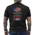 American Grown With Croatian Roots Mens Back Print T-shirt