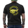 American Muscle Yellow Car Car Lover Mens Back Print T-shirt