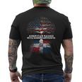 American Raised With Dominican Roots Republic Men's T-shirt Back Print