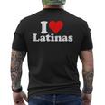 Amo Esposa Novia Latinas Corazón Camiseta Hombre Estampado Espalda