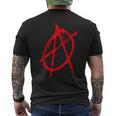 Anarchy Symbol Anarcho Punk S T-Shirt mit Rückendruck