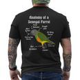 Anatomy Of A Senegal Parrot Men's T-shirt Back Print