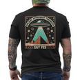 Ancient Astronaut Theorists Say Yes Alien Ufo Theory Men's T-shirt Back Print