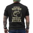 Angler Rentner Endlich Zeit Zum Fngelen Retirement S T-Shirt mit Rückendruck