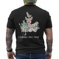 Animals Are Friends Not Food Pig Cow Sheep Vegan Vegetarian Men's T-shirt Back Print