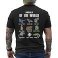 Animals Of The World Animals Names Ideas Men's T-shirt Back Print