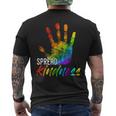 Anti Bullying Handprint For Teachers To Spread Kindness Men's T-shirt Back Print