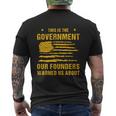 Anti Government Patriotic Americans Vintage Mens Back Print T-shirt