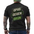 Anti Grünen Spruch Nein Danke Opas Gegen Grün T-Shirt mit Rückendruck