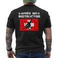 Apres Ski Instructor Esquís Para Fiestas Camiseta Hombre Estampado Espalda