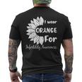 In April We Wear Orange Infertility Awareness Sunflower Men's T-shirt Back Print