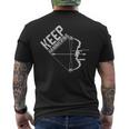 Archery Bow Hunting Keep Hammering Hunter Archer Men's T-shirt Back Print