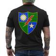Army Rangers 75Th Regiment Patch Military Veteran Mens Back Print T-shirt