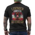 Austria Vienna Flag Costumes T-Shirt mit Rückendruck