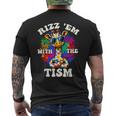 Autism Rizz Em With The Tism Meme Autistic Giraffe Men's T-shirt Back Print