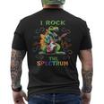 Autism Infinity Trex I Rock The Spectrum Men's T-shirt Back Print