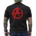 Avec Symbole De L'anarchie Poche Cool Motif Graffiti T-shirt imprimé au dos
