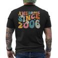 Awesome Since 2006 18Th Birthday Retro Born In 2006 Men's T-shirt Back Print